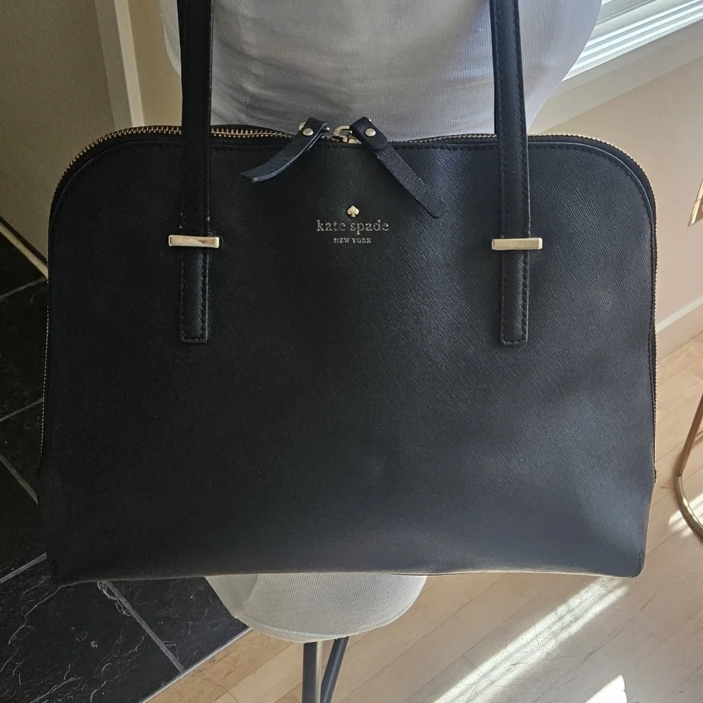 Kate Spade Black Leather Dome Grove Street Shoulder Bag